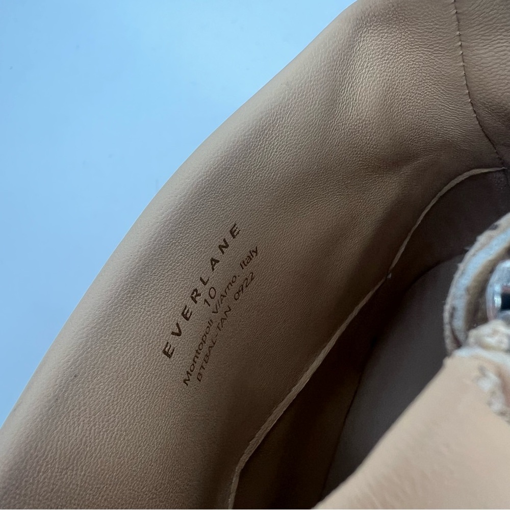 NWT Everlane Ecru‎ The Day Boot 10 Light Tan Heeled Bootie Size 10 - Picture 11 of 14